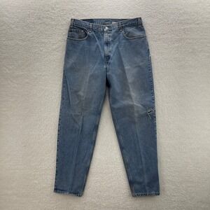 Vintage Levis 560 Jeans Mens 38x34 Blue Loose Tapered  Distressed Y2K Workwear